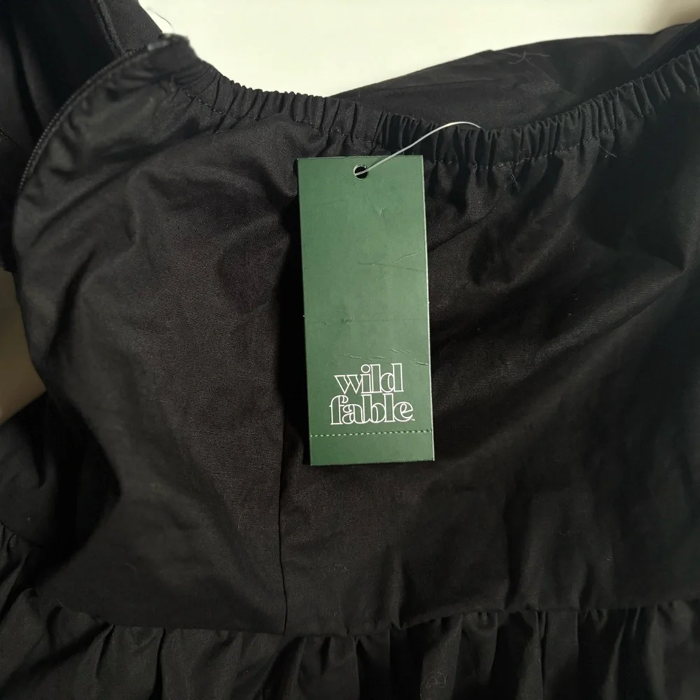 Wild Fable Black Backless Halter Dress